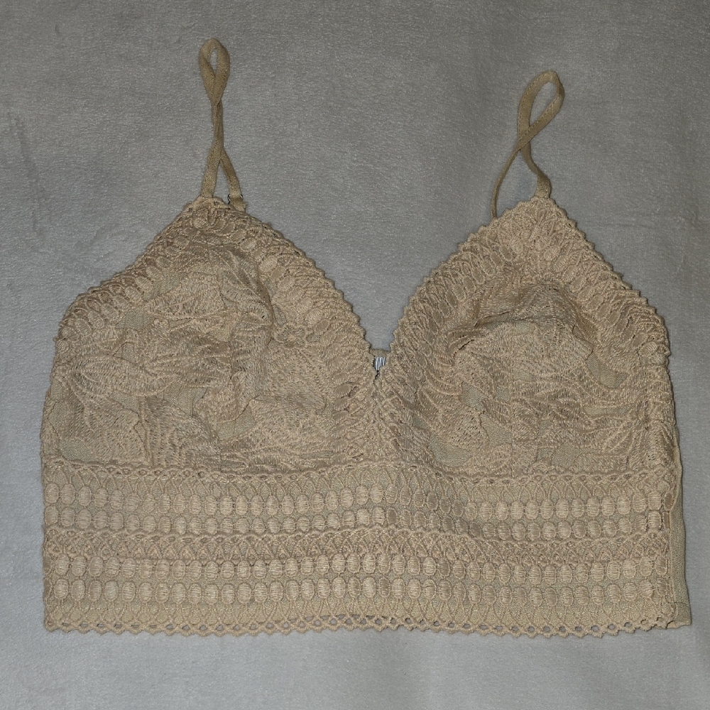 Lace Bralette in Tan